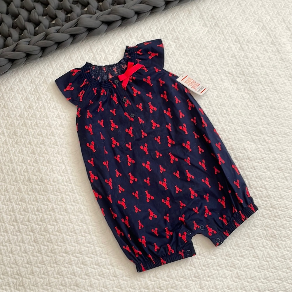 NWT Carters One Piece Lobster Outfit - Size 12 months